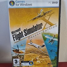 Microsoft Flight Simulator X Deluxe Edition PC 2006 complete in box with manual