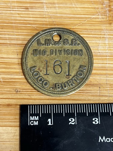 Lmsr railway brass check - lmsr,