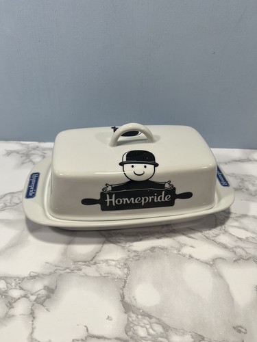 Vintage homepride butter dish - homepride,