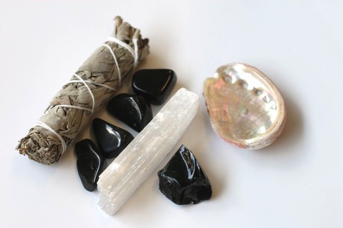 Spiritual crystal smudge - crystal,