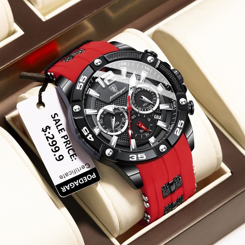 Mens silicone quartz watches - silicone,