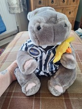 Silentnight Hippo in Striped PJ's and Duck Beanie  Plush Soft Toy 