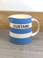 T.G. Green Original Cornishware ~ Rare CUSTARD JUG ~ Collectable Cornish Blue