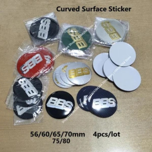 4pcs curved surface stickers - 4pcs,