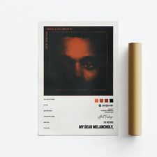 The Weeknd, My Dear Melancholy Album Art Poster, Print, Music, Tracklist