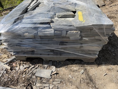 Blue grey welsh walling paving - blue,