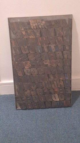 Wooden letterpress printing - wooden,