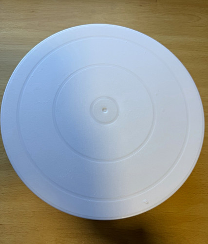 White plastic cake - plastic, decorating