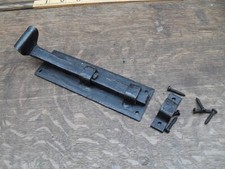 antique Gothic church style door window deadbolt lock hand forged dead bolts 6"D