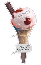 Ice cream van sticker Cherry