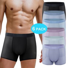 6 PCS Mens Boxers Shorts Ice