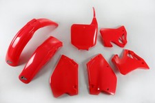 Set Plastic Fairings UFO Honda CR 125 1995 - 1997 Cr 250 1996 Red Fluo