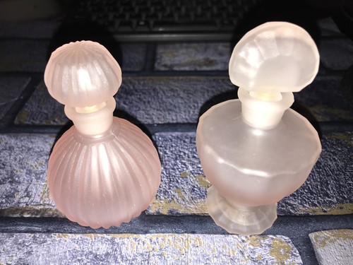 Vintage 60s pink frosted glass - 60s,