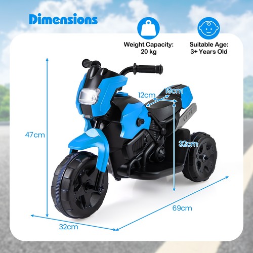 Kids motorcycle wheel - 6v,