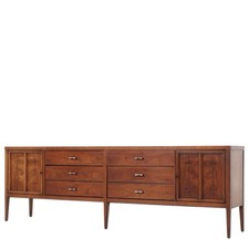 MCM Walnut "Tuxedo" Credenza