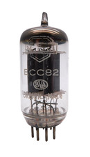 Mullard Foreign (Telefunken) ECC82 12AU7 Long Plate Valve Tube NOS Strong (V35)