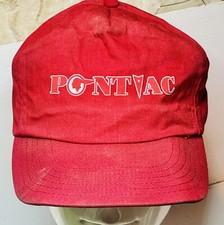 Vtg USA Snapback Pontiac Red