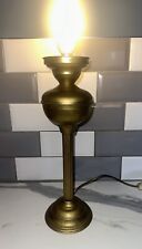 Tall Brass Electric Converted Oil Lamp