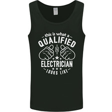 This Is What a Qualified Electrician Looks Like Mens Vest Tank Top