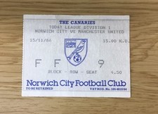 1986 ~ NORWICH CITY V