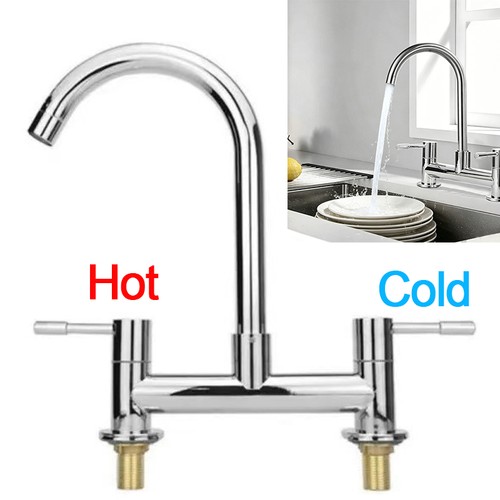 Modern dual lever chrome - lever,