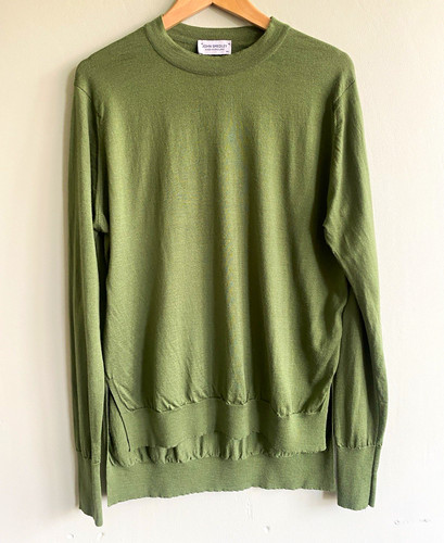 John smedley green merino wool - john,