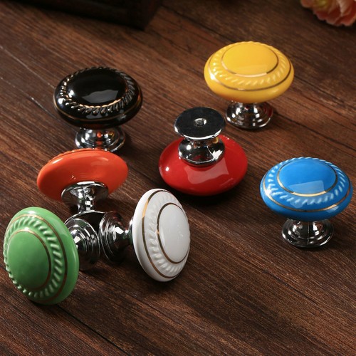 Retro ceramic round drawer - round,