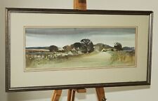 GWILYM JOHN BLOCKLEY (1921-2002) Framed Watercolour Painting Farm & Country Road