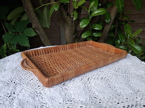 Vintage rectangular rattan - vintage,