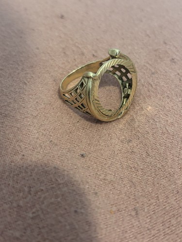 9ct gold horse shoe shape - gold, half