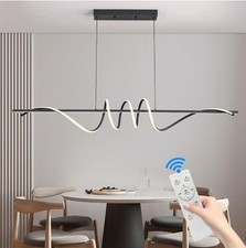 Mikeru 120CM Spiral Pendant Light, Dimmable 3000K/4500K/6000K, Adjustable Height