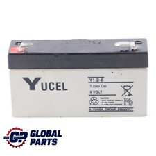 Yuasa Yucel Burglar Alarm Battery Rechargeable Unit Y1.2-6 6V 1.2Ah C20