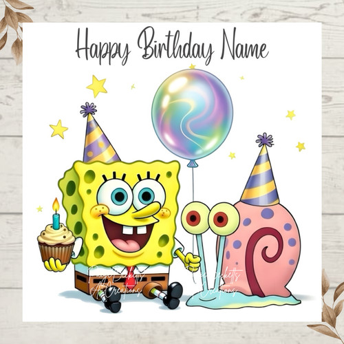 Personalised spongebob gary - spongebob,
