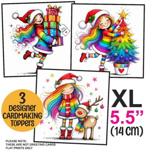 Christmas card toppers - 3, xl
