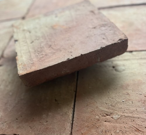Terracotta floor tile sample - terracotta,