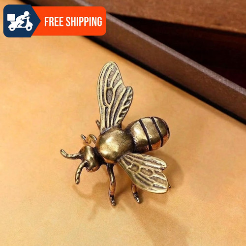 Vintage brass bee - brass,