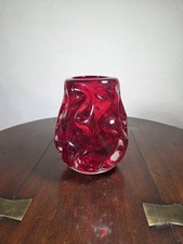 Vintage Whitefriars Glass Ruby