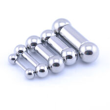 Heavy Gauge Bar Straight Barbell Tongue Ear Nipple Genital Stainless Steel 