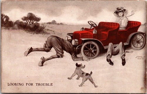 Looking for trouble men - trouble,
