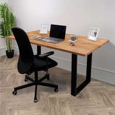 Solid Oak Slimline Office Desk 1200 x 800mm | Writing Table Home Workstation