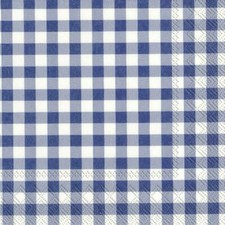 TAVERNA blue check paper 33 cm