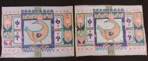 1980 habitat batik - habitat, placemats
