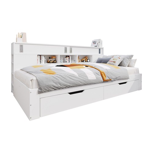 3ft single white - single, wooden