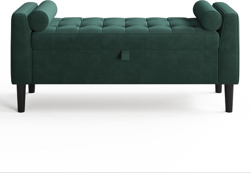 Velvet upholstered bench - upholstered,