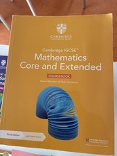 Cambridge IGCSE Mathematics Core and Extended Coursebook Karen Morrison 