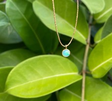 Pippa Small tiny Opal necklace