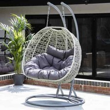 DOUBLE SWING EGG CHAIR WITH