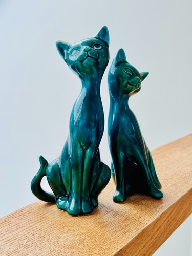 Mid century ceramic cats - mid-century,