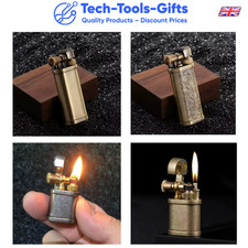 Luxury High Quality Vintage Style Petroleum Cigarette Lighters Child Safety