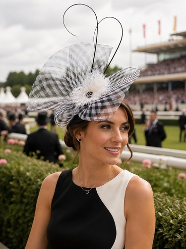 New black white - , fascinator